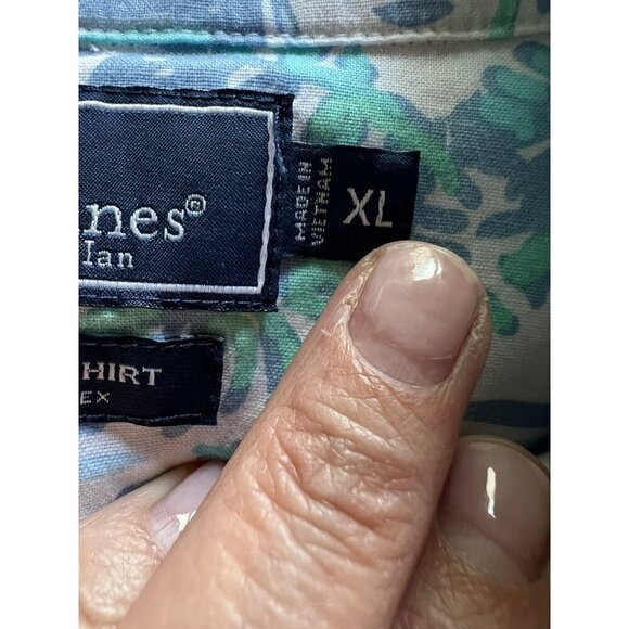 Vineyard Vines slim fit Murray SS tropical Ocean Terrace sailing shirt XL beach - Picture 5 of 10